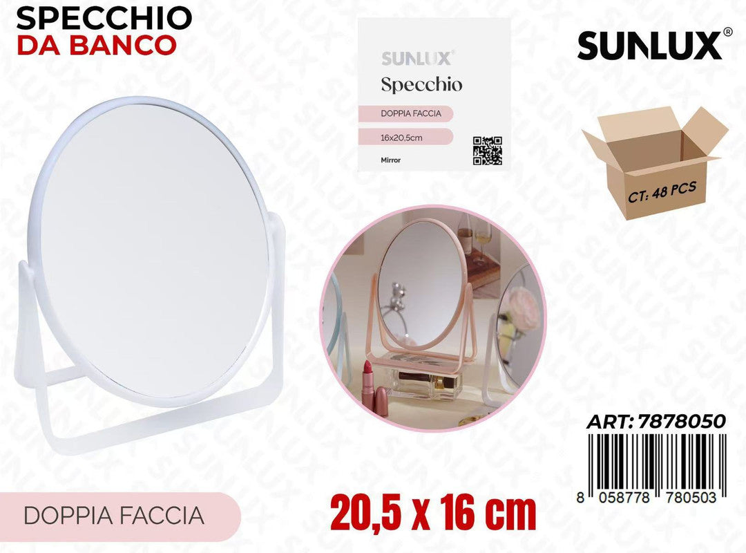 SPECCHIO DA BANCO 2FACC. 20.5*16CM