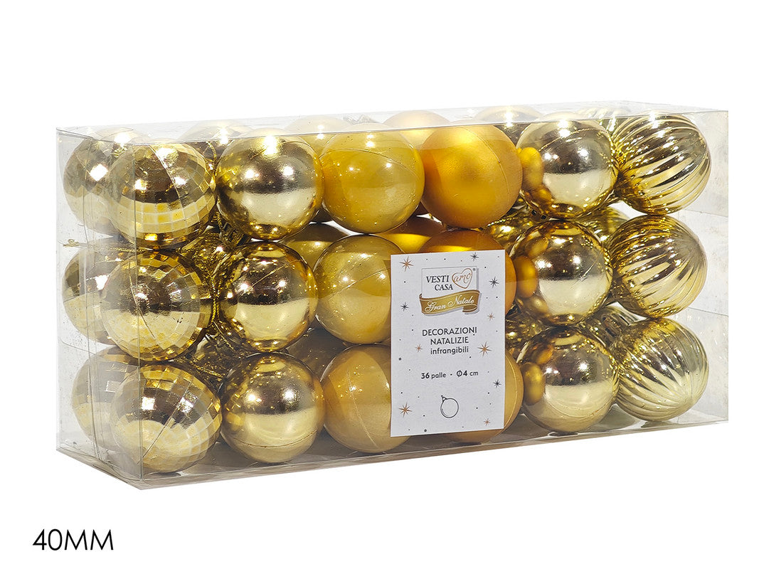 SET 36 PALLE 40MM ORO MIX