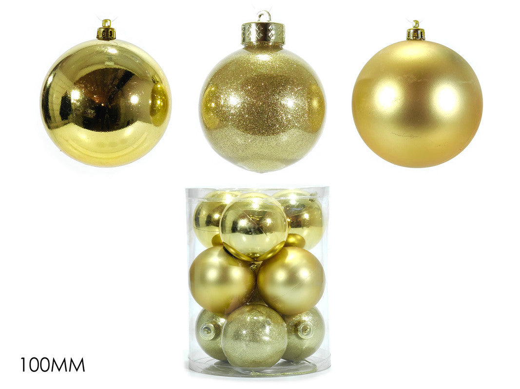 SET 9 PALLE 100MM ORO MIX