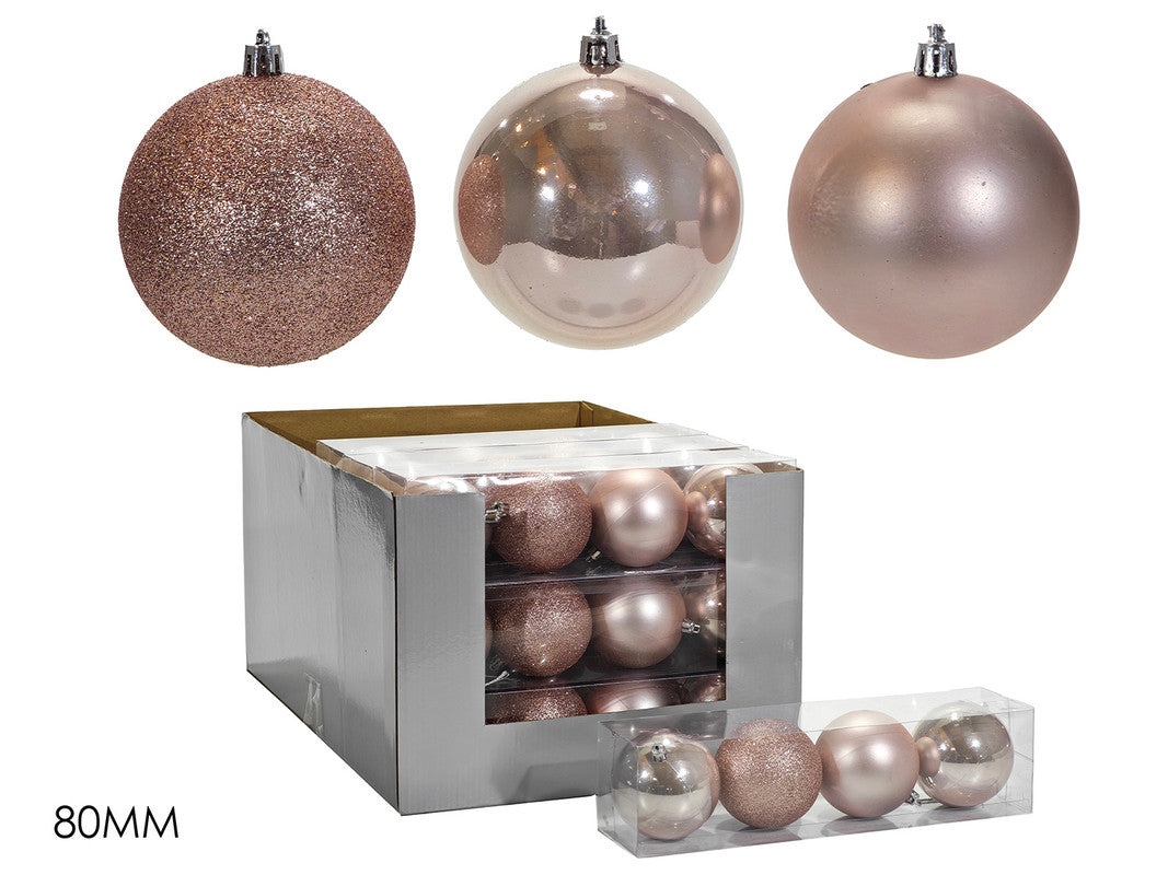 SET 4 PALLE 80 MM ROSA MIX