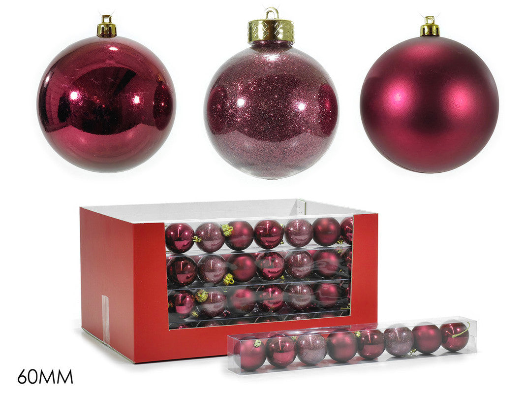 SET 8 PALLE 60 MM BORDEAUX MIX