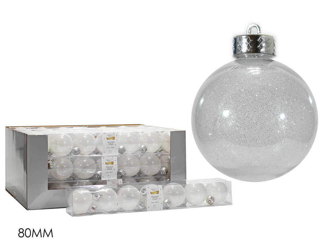 SET 7 PALLE 80MM BIANCHE MIX