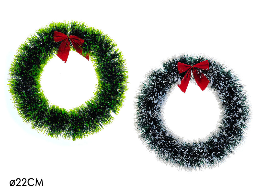 GHIRLANDA C/FIOCCO Ø30CM 2ASS