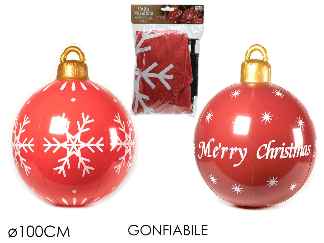 PALLA NAT. GONF. Ø100CM ROSSO 2ASS