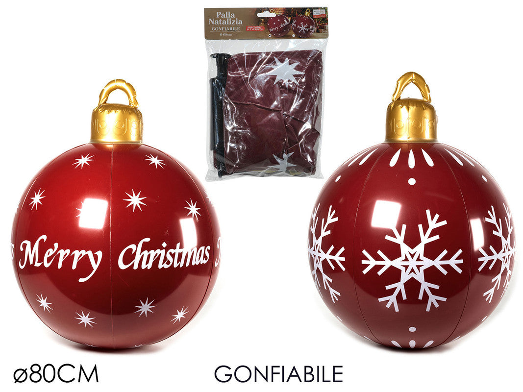 PALLA NAT. GONF. Ø80CM BORDEAUX 2ASS