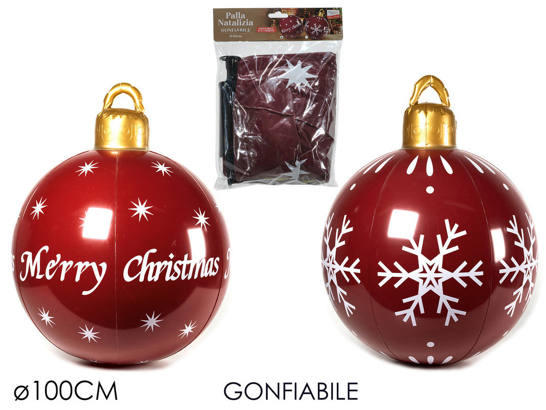 PALLA NAT. GONF. Ø100CM BORDEAUX 2ASS