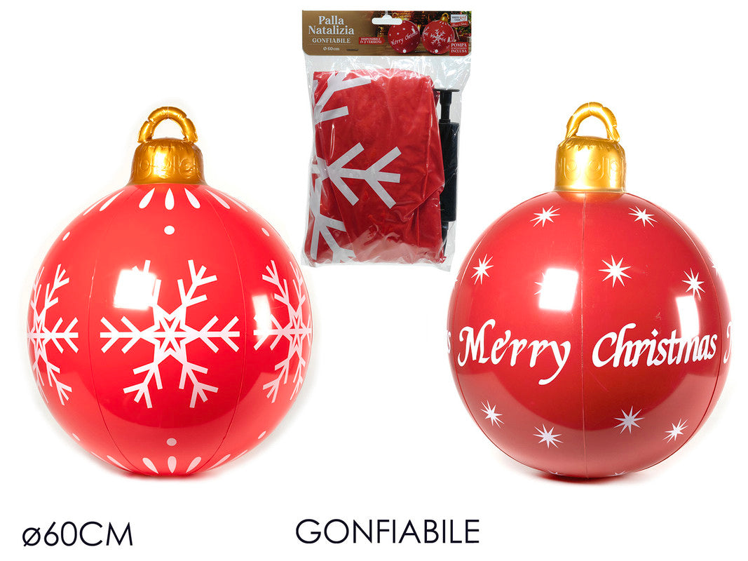 PALLA NAT. GONF. Ø60CM ROSSO 2ASS