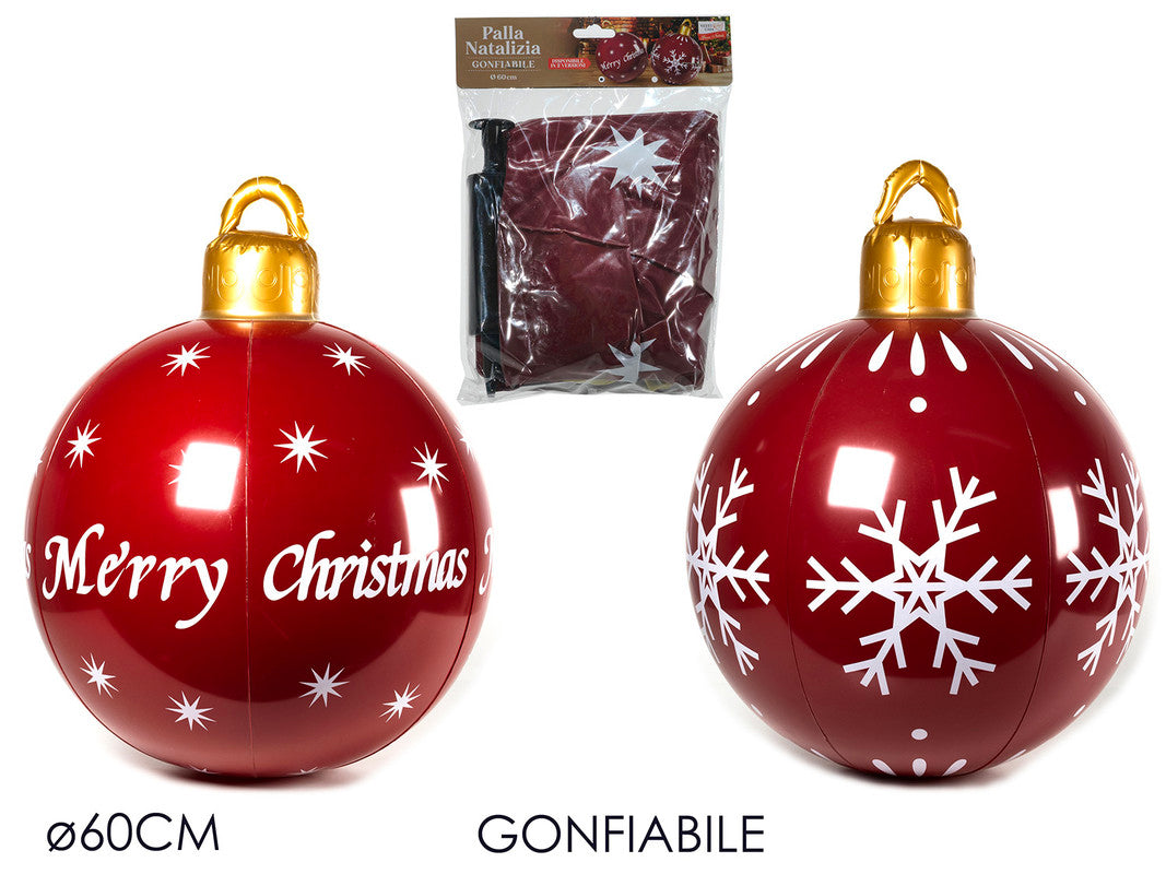 PALLA NAT. GONF. Ø60CM BORDEAUX 2ASS