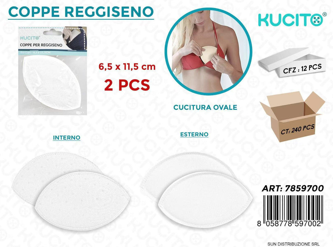 COPPE PER REGGISENO BIANCO 2PCS 6.5*11.5CM