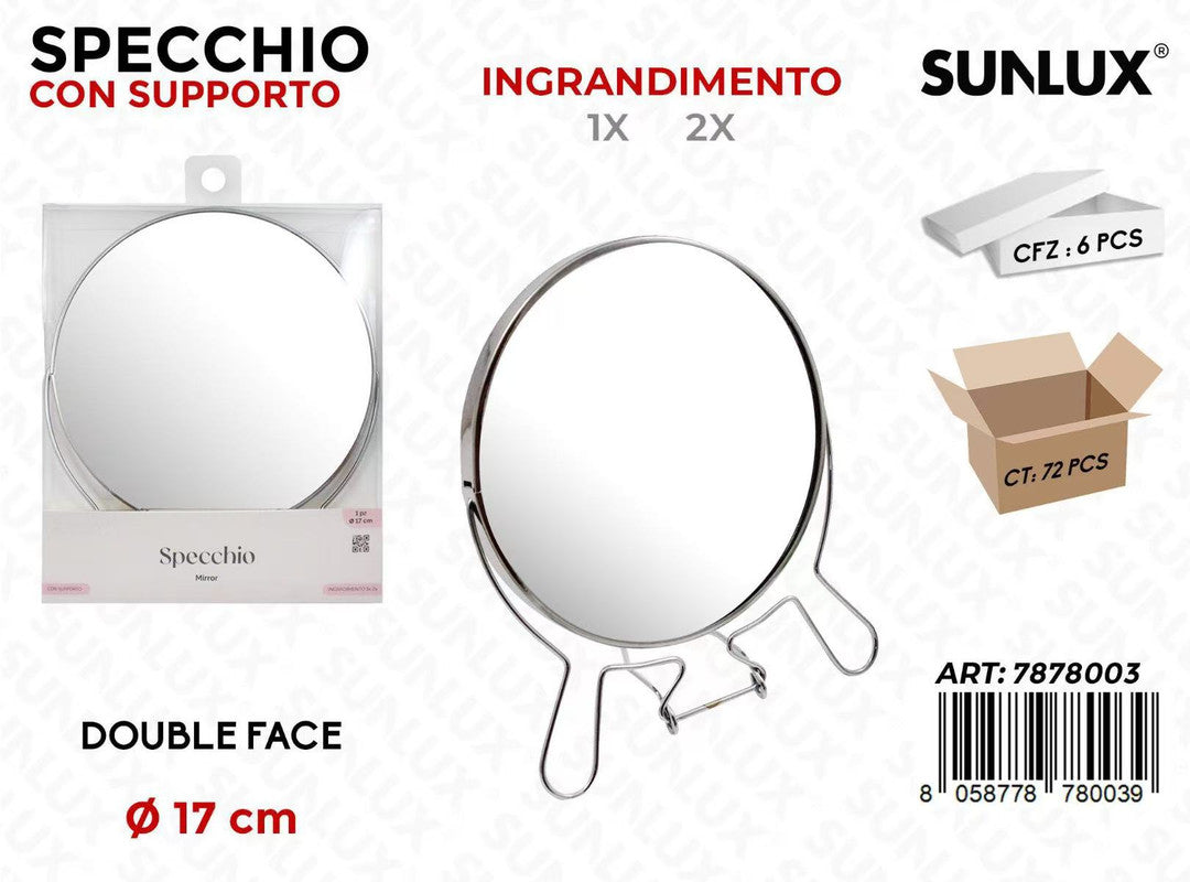 SPECCHIO DUBLEFACE 1X-2X D.17CM