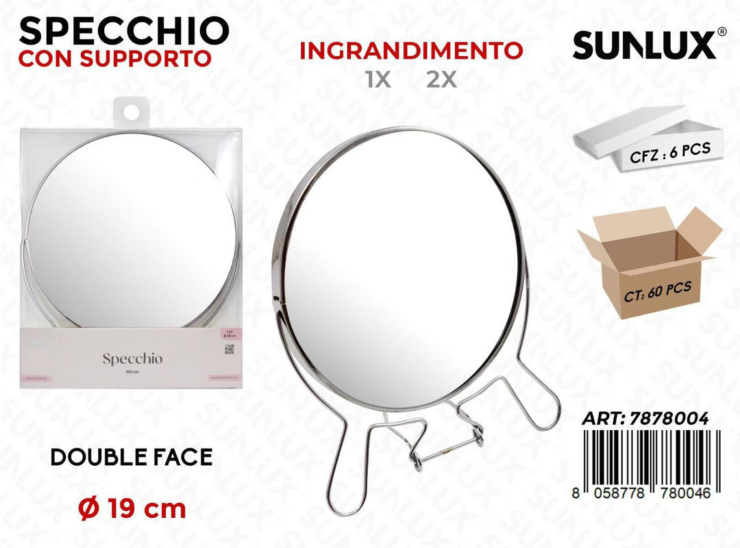 SPECCHIO DUBLEFACE 1X-2X D.19CM