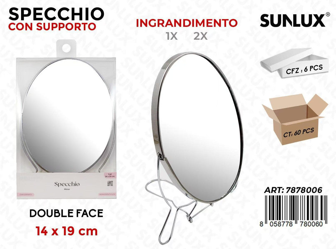 SPECCHIO DUBLEFACE 1X-2X 14*19CM