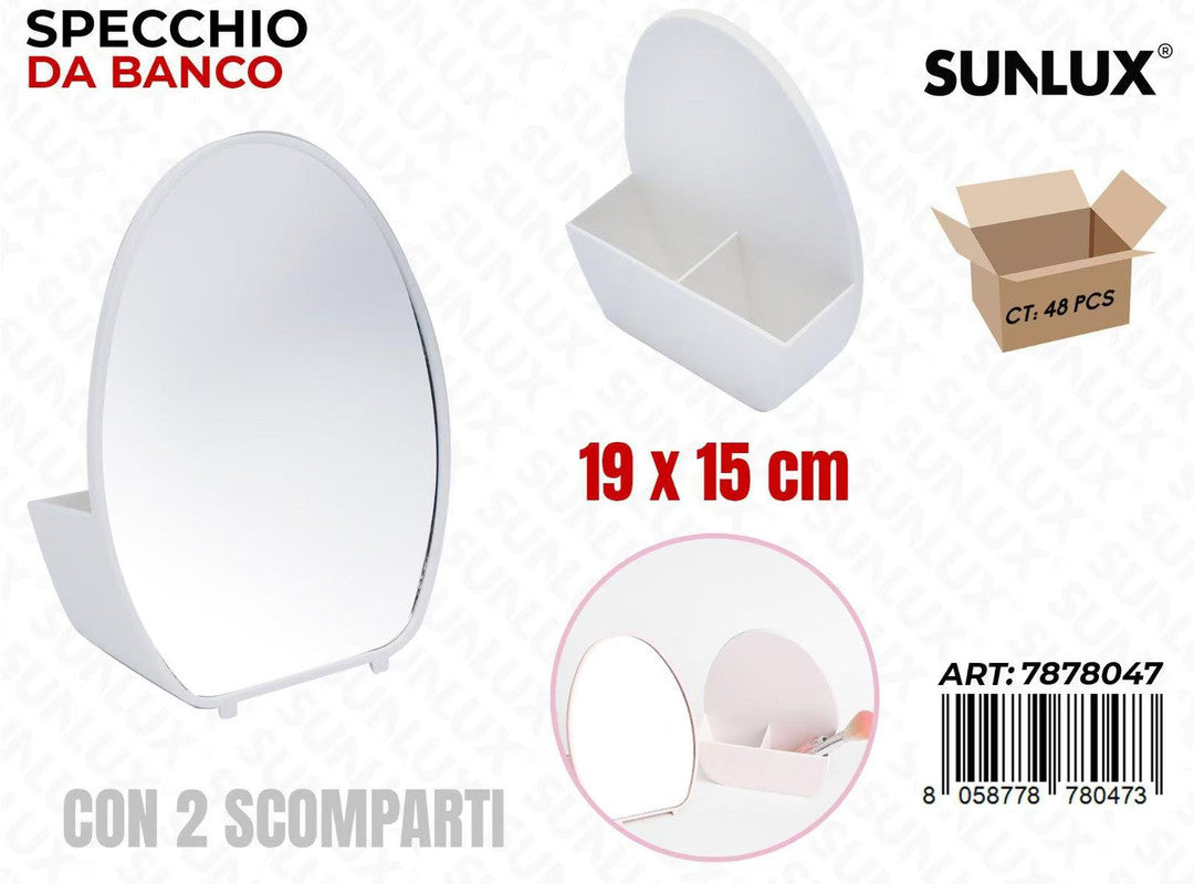 SPECCHIO DA BANCO 2SCOMP. 19*15CM