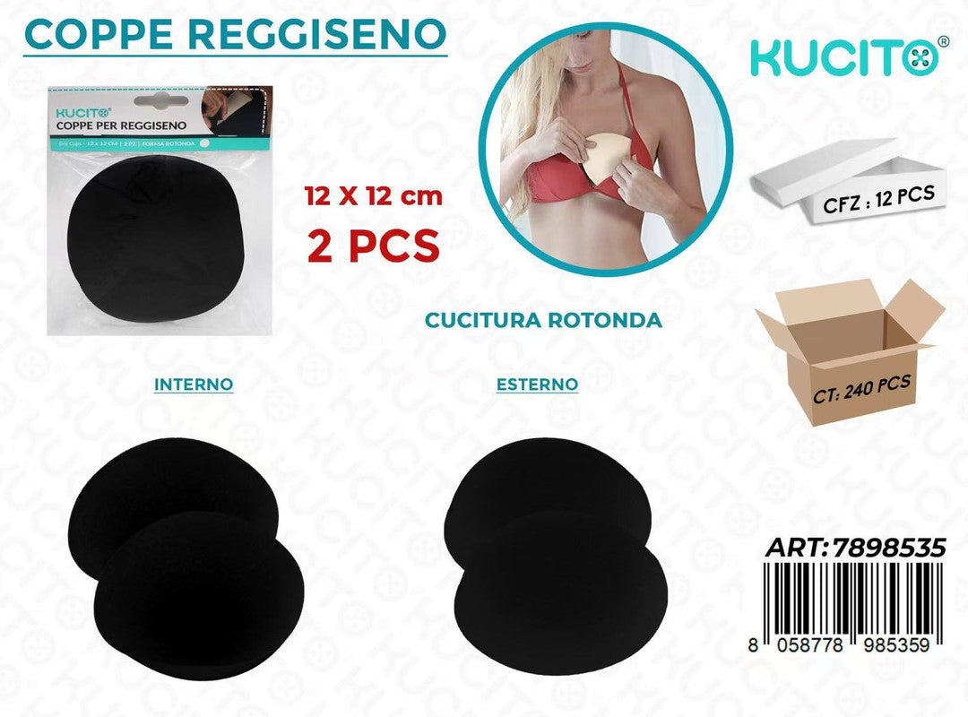 COPPE PER REGGISENO NERO 2PCS 12*12CM