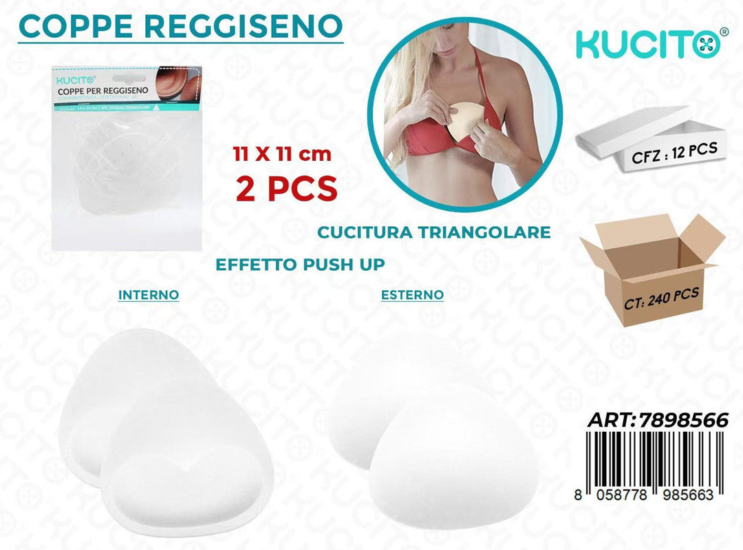 COPPE PER REGGISENO TRI. BIA. 2PCS 11*11CM