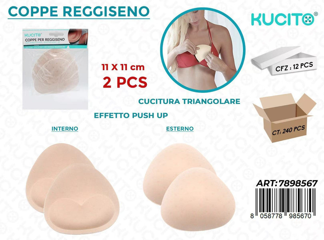 COPPE PER REGGISENO TRI. BEIGE 2PCS 11*11CM