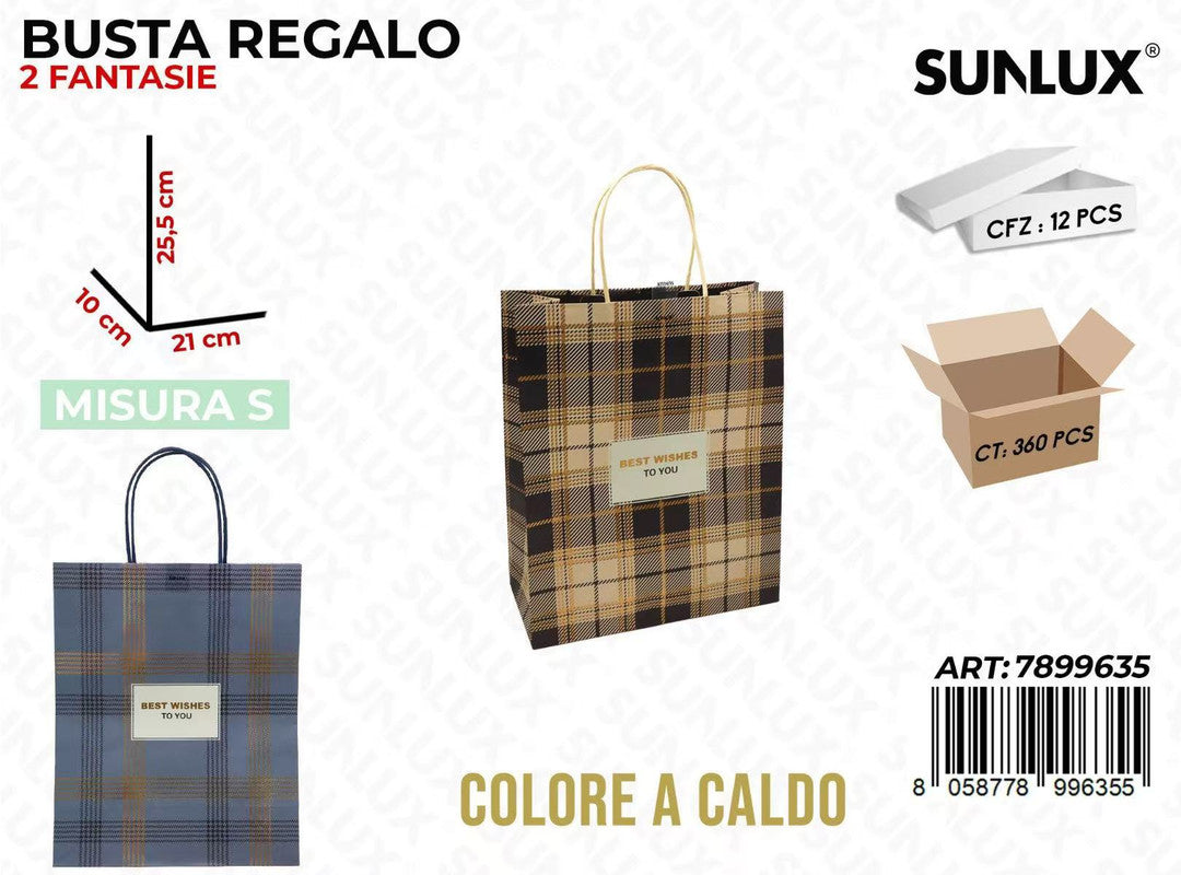 BUSTA REGALO COL. CALDO 21*25.5*10CM