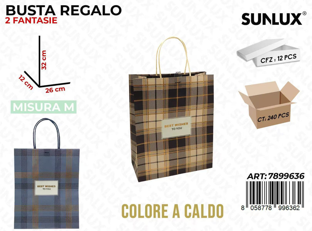BUSTA REGALO COL. CALDO 26*32*12CM