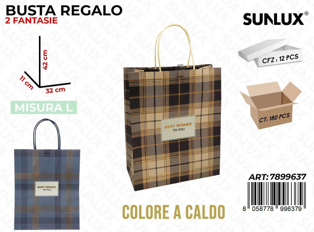 BUSTA REGALO COL. CALDO 32*42*11CM