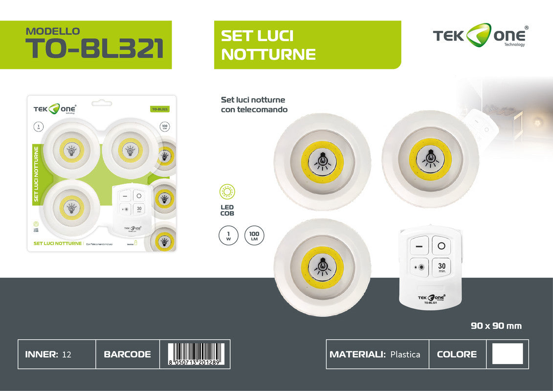 TELECOMANDO CON LUCE NOTTURNA 18W TO-BL321