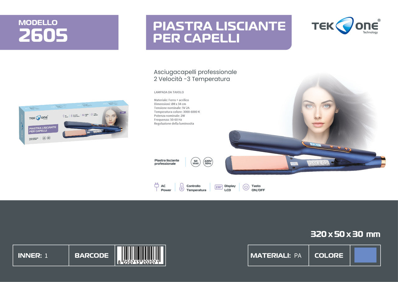 PIASTRA PER CAPELLI 2605