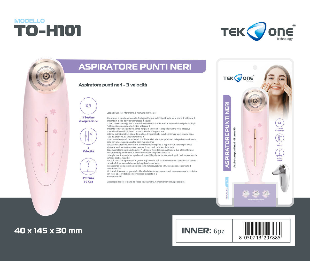 ASPIRATORE PER PUNTI NERI