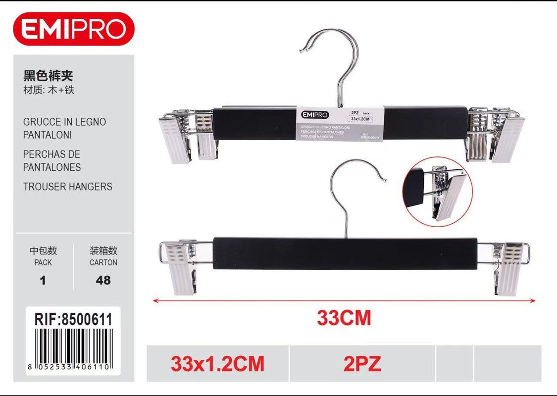 Emi GRUCCE IN LEGNO PANTALONI 2PZ CM.33*1.2