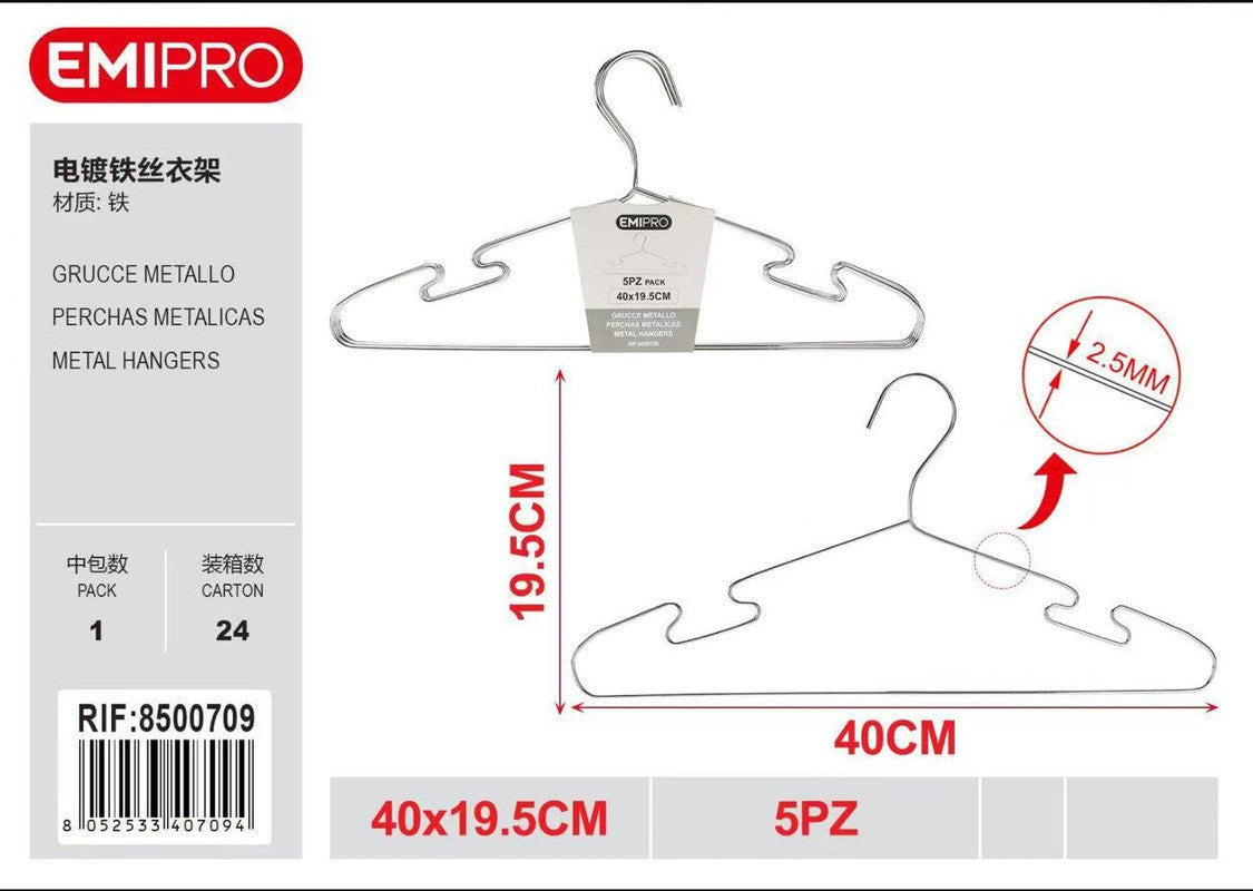 Emi GRUCCE METALLO 5PZ CM.40*19.5