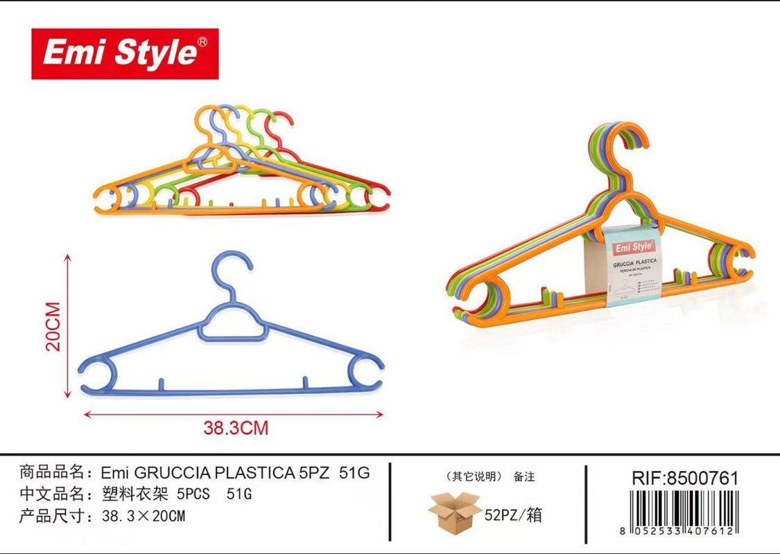 Emi GRUCCIA PLASTICA 5PZ 39*20CM 51G