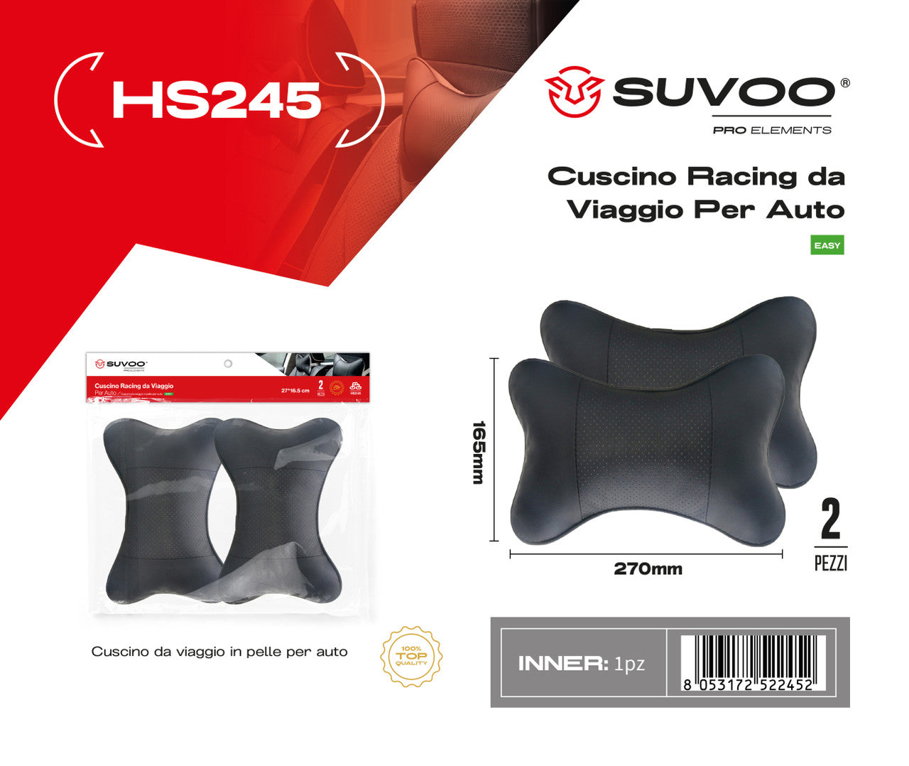 Cuscino per Auto 2pz