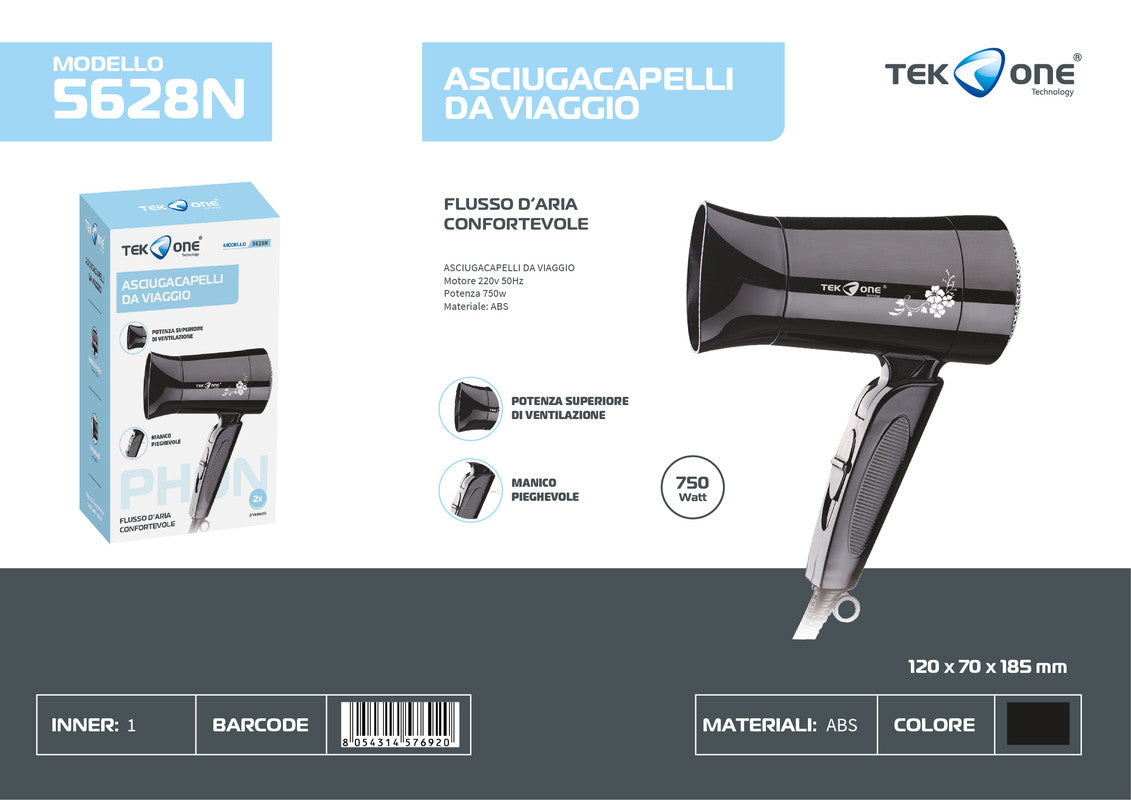 MINI ASIUGACAPELLI PROFESSIONALE 5628