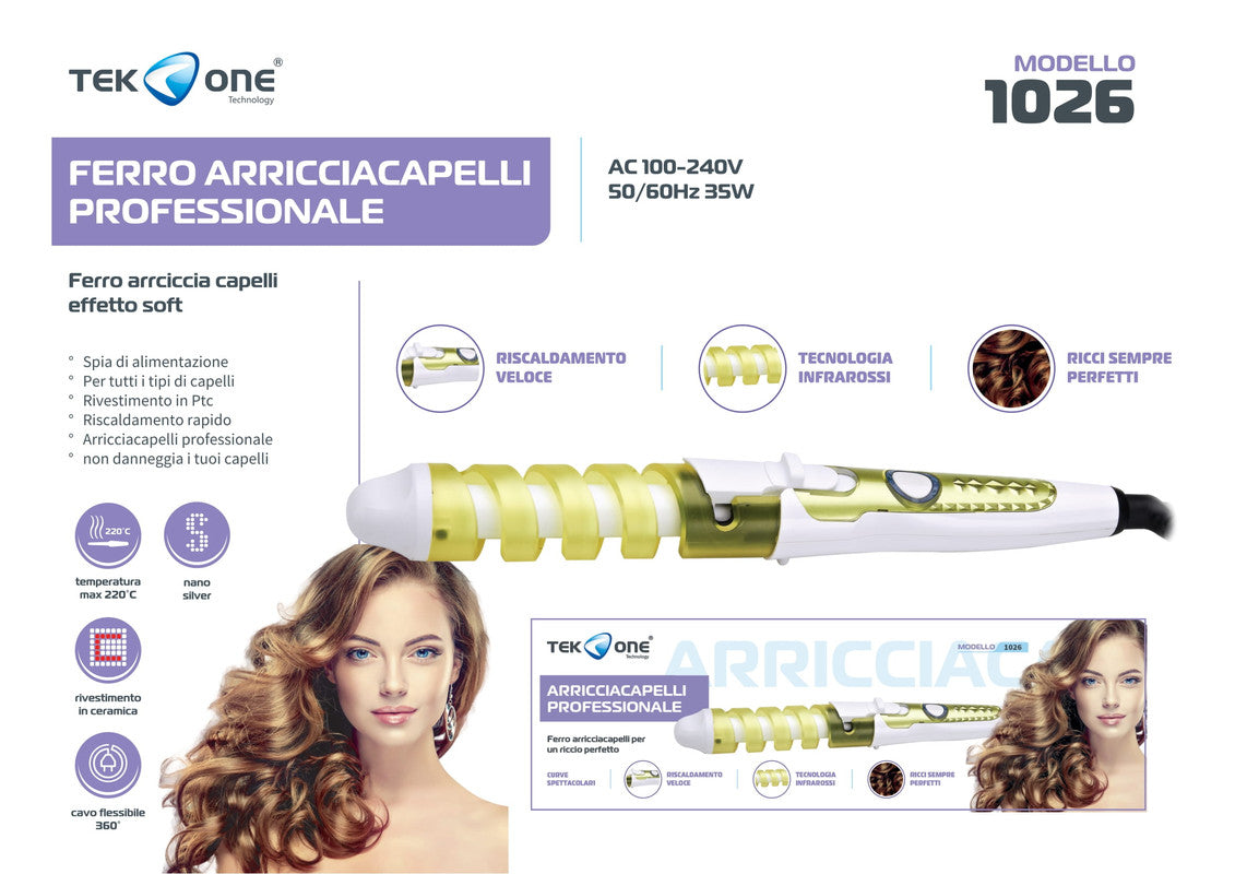 FERRO ARRICCIACAPELLI 1026