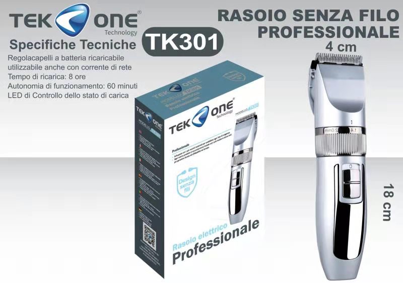 RASOIO PROFESSIONALE SENZA FILI TK301