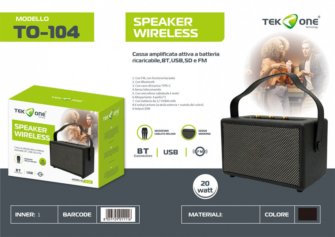 CASSA BLUETOOTH KARAOKE