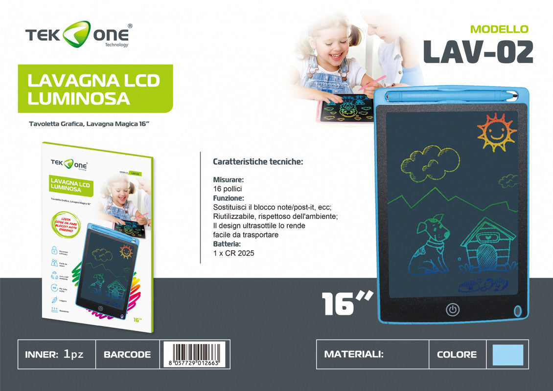 LAVAGNA DIGITALE 16 POLLICI