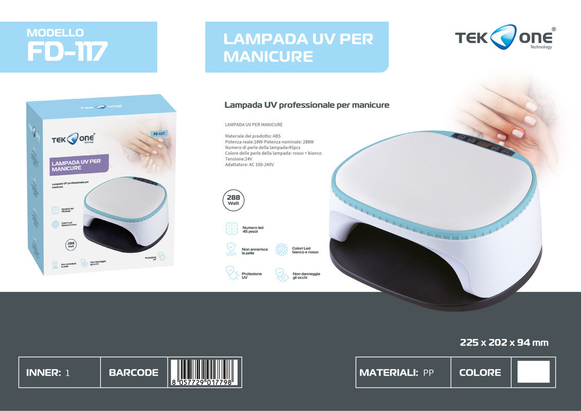LAMPADA UV PER MANICURE 288W