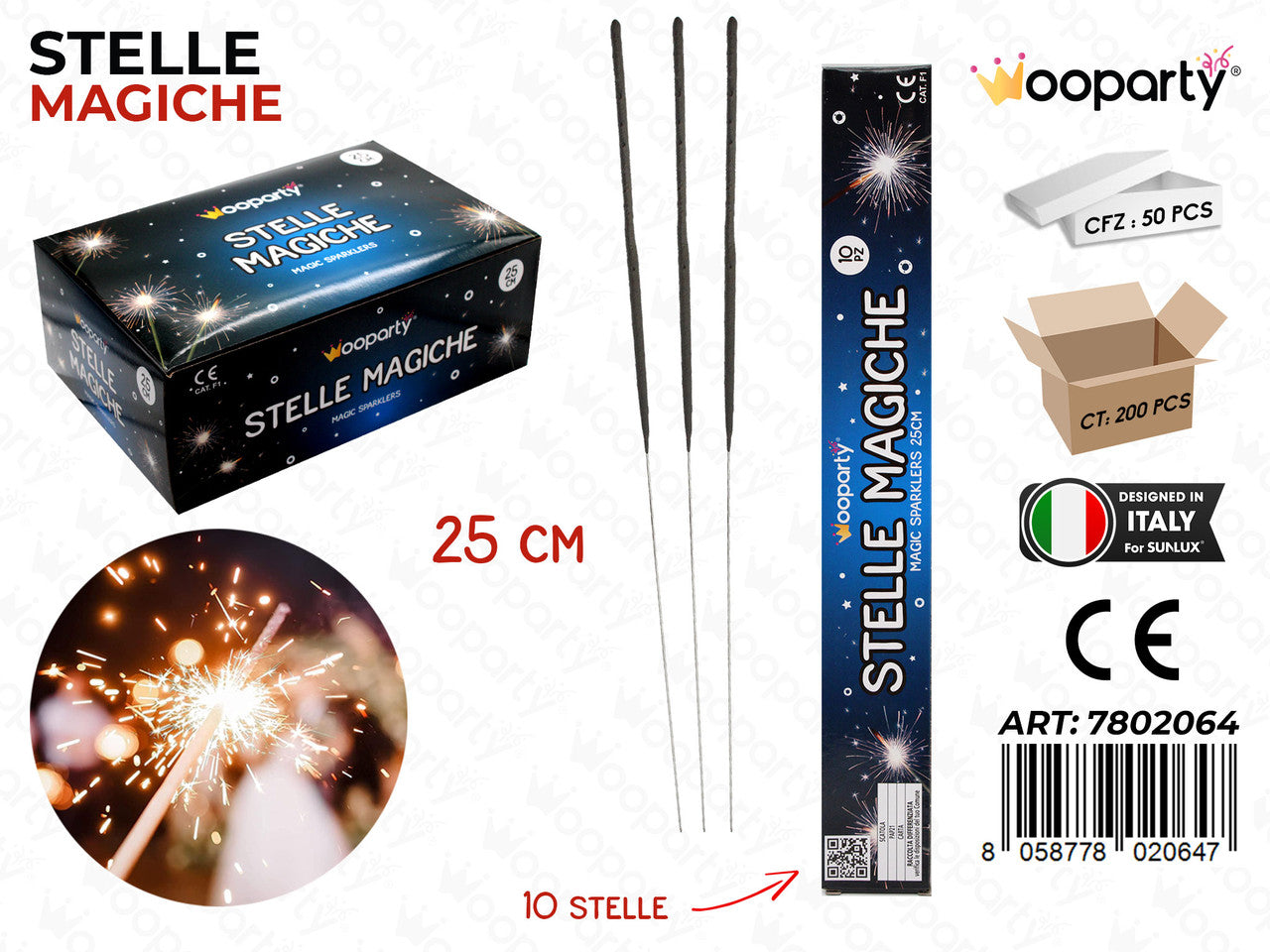/STELLE MAGICHE 10PCS 25CM