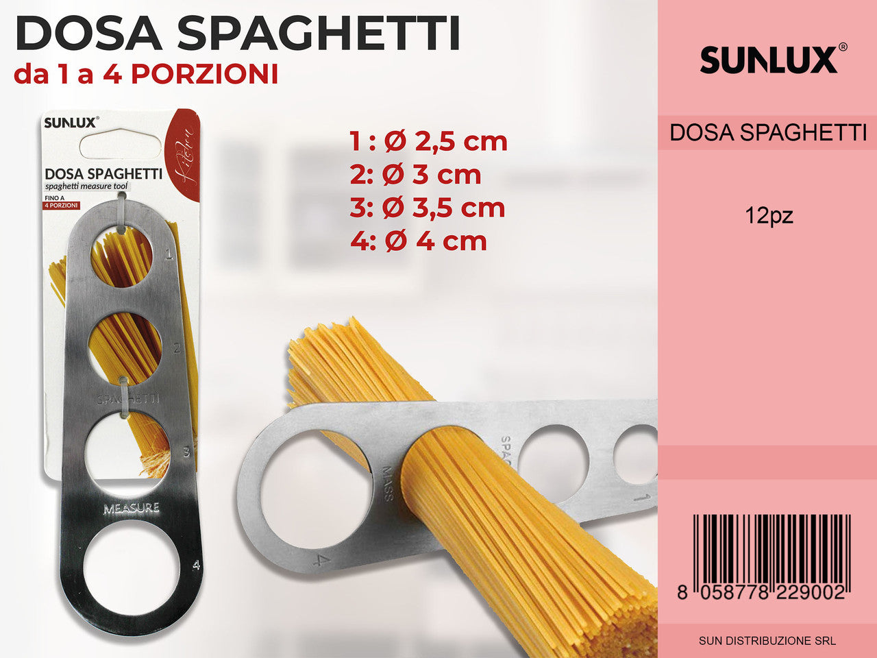 DOSA SPAGHETTI 4MISURE 18CM