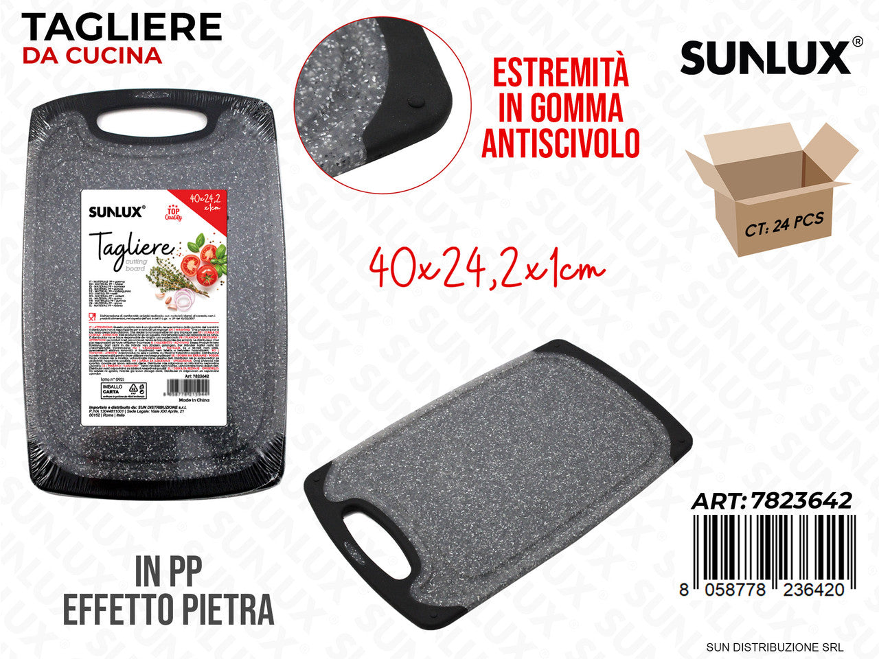 TAGLIERE DA CUCINA IN PP 40*24.2*1CM