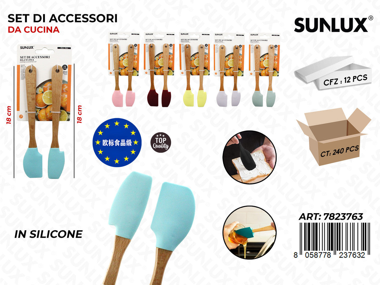 SET ACC. DA CUCINA IN SILICONE 2PCS ASS.