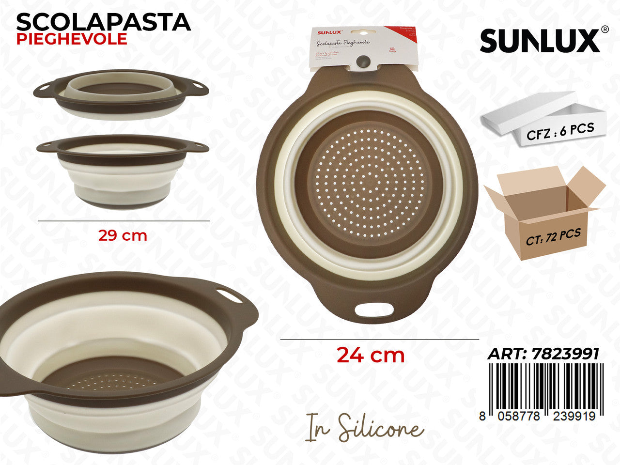 SCOLAPASTA PIEGHEVOLE SILICONE 29*24CM
