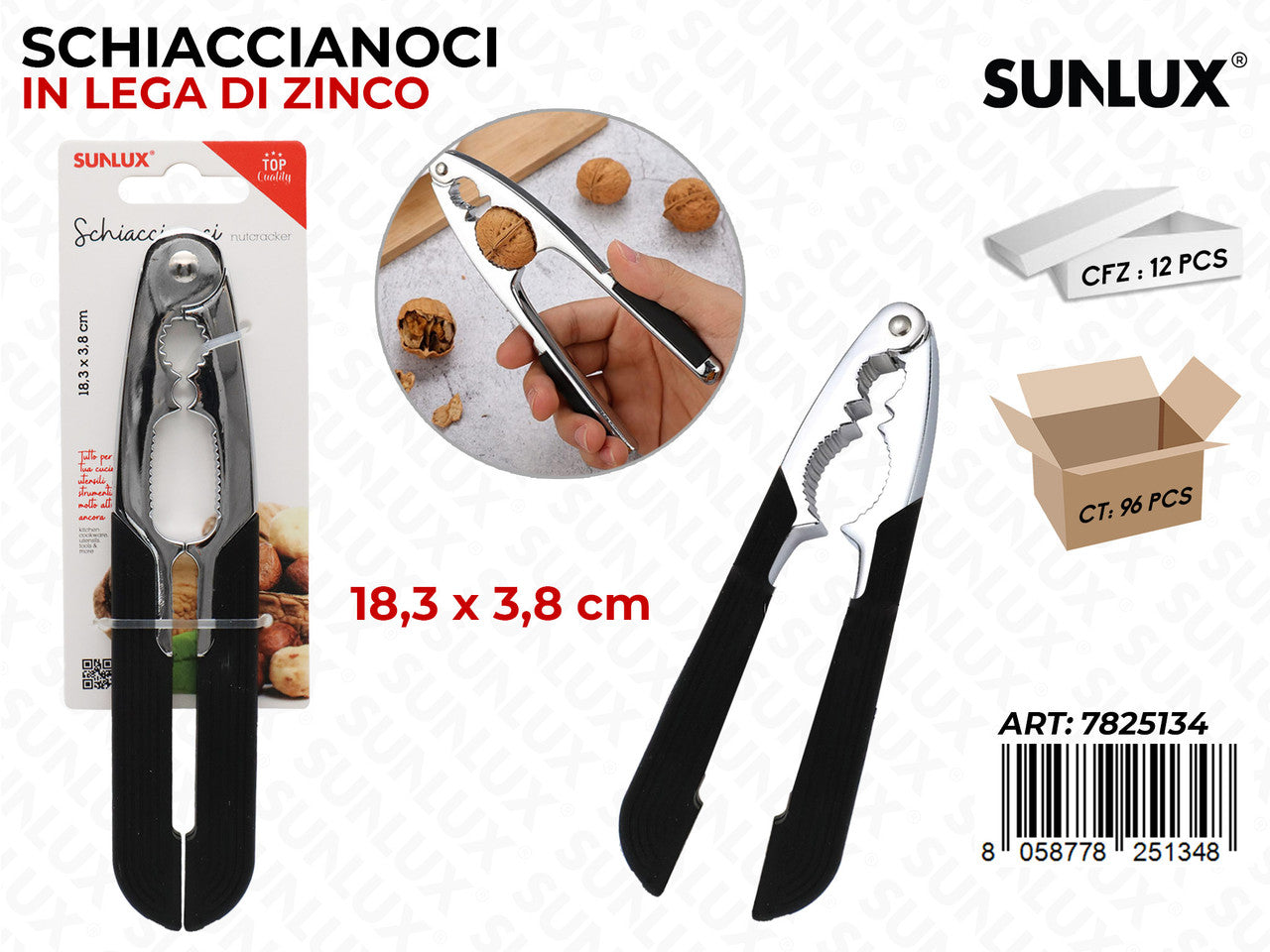 SCHIACCIANOCI LEGA ZINCO 18.3*3.8CM