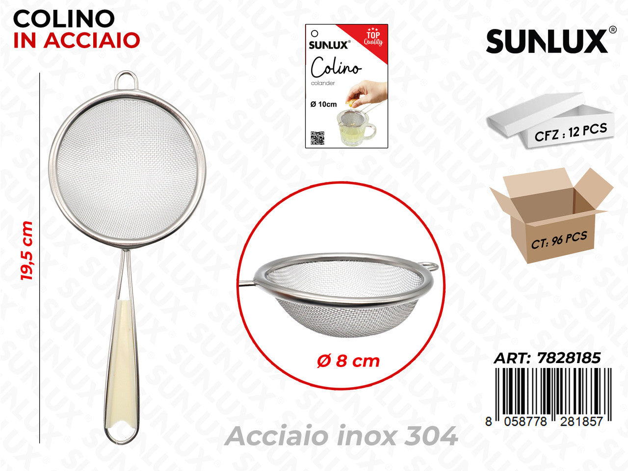 COLINO ACC.INOX 304 D.8CM