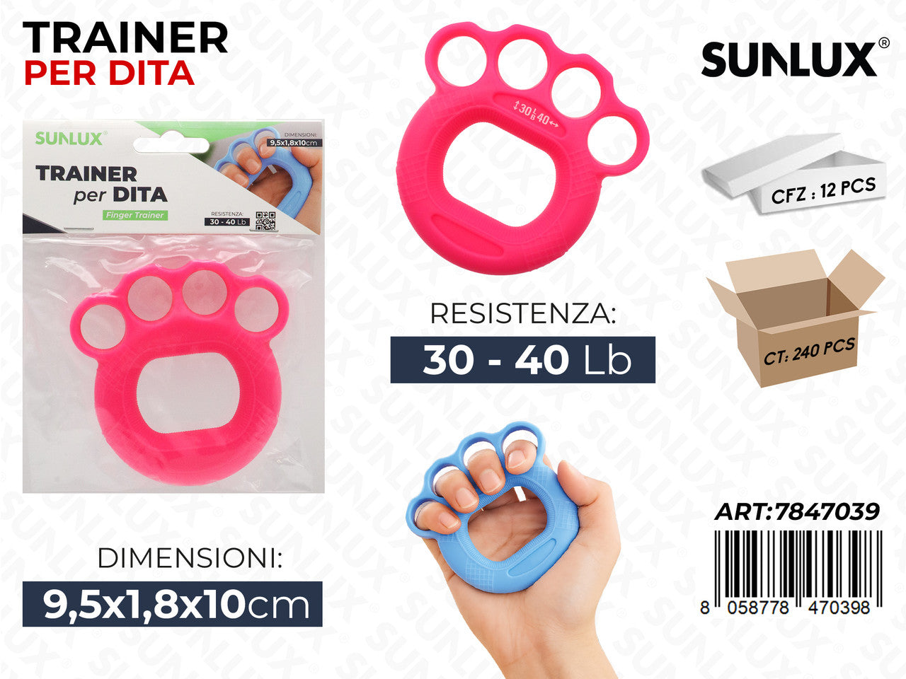 SUNLUX TRAINER DITA 30-40LB 9.5*1.8*10CM