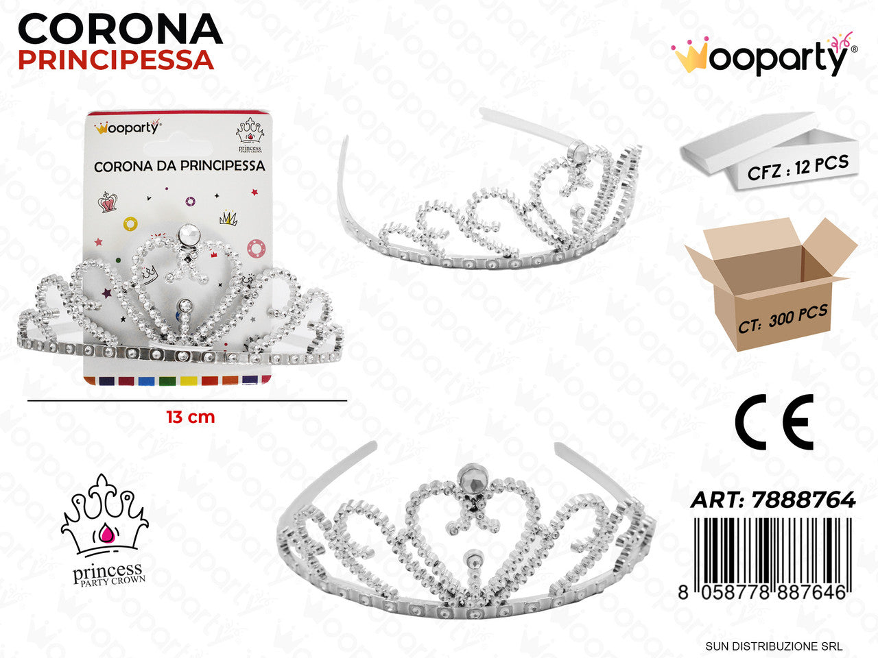CORONA DA PRINCIPESSA 13CM