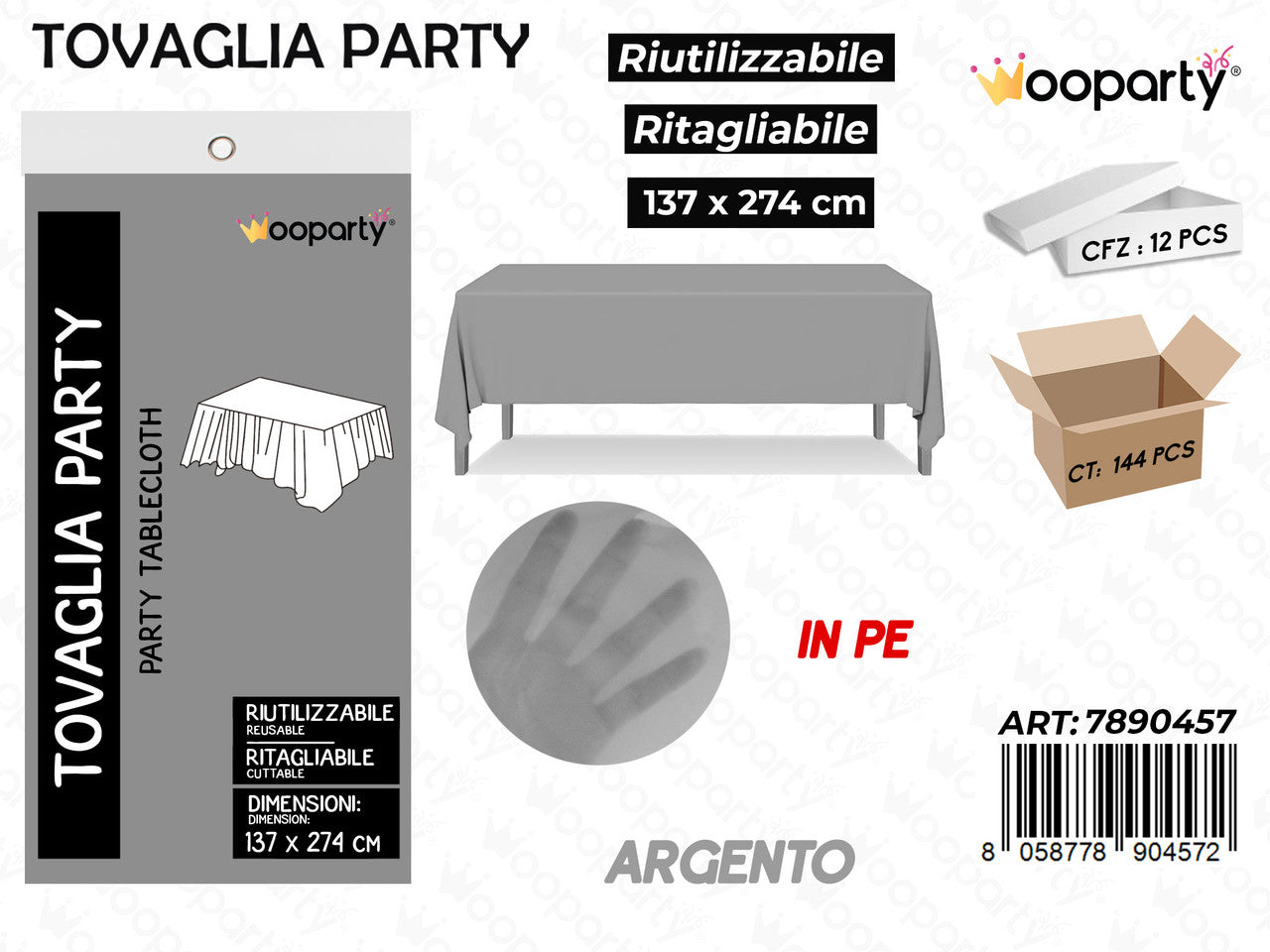 WOOPARTY TOVAGLIA PARTY ARG. 137*274CM