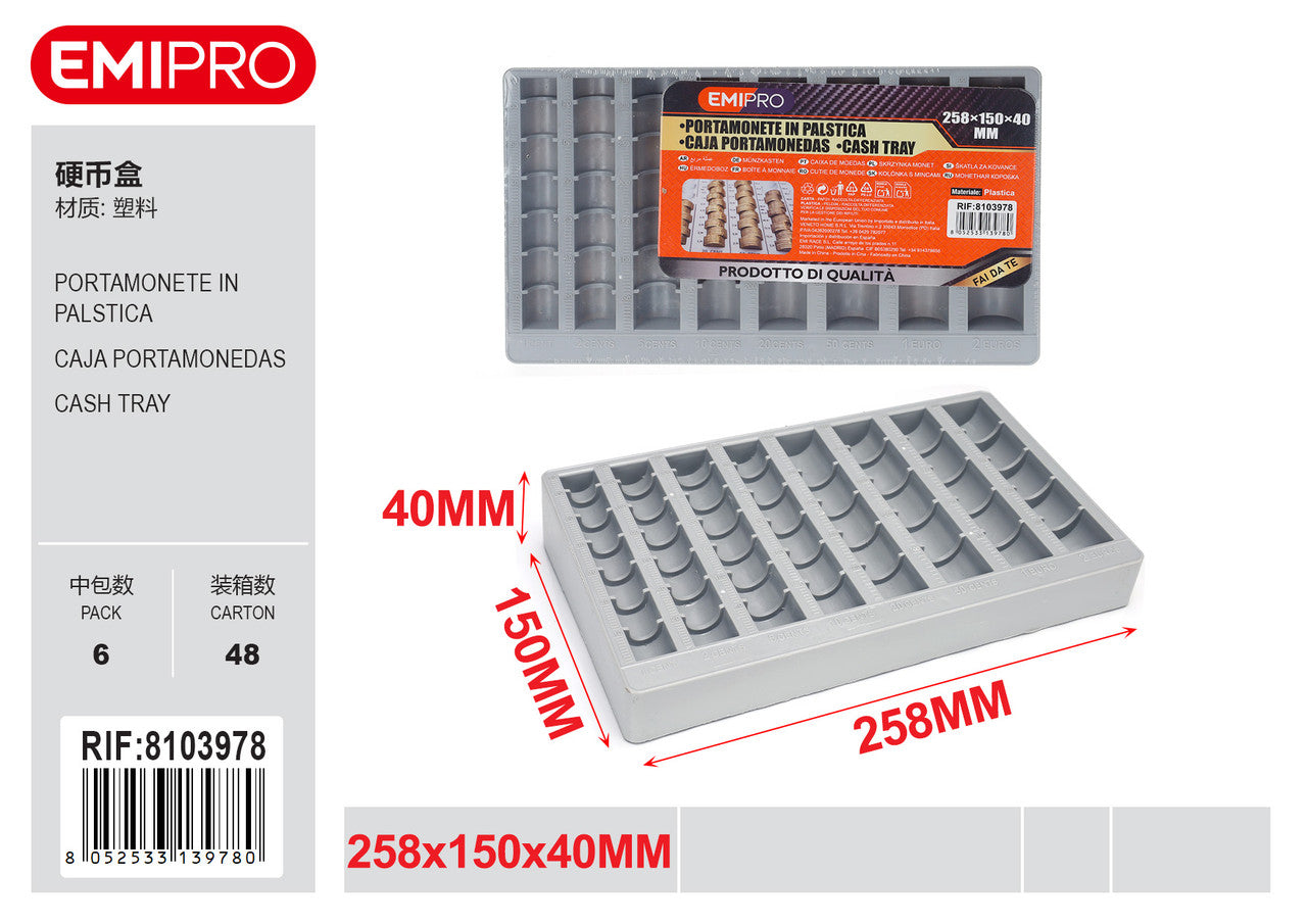 Emi PORTAMONETE IN PALSTICA 258*150*40MM