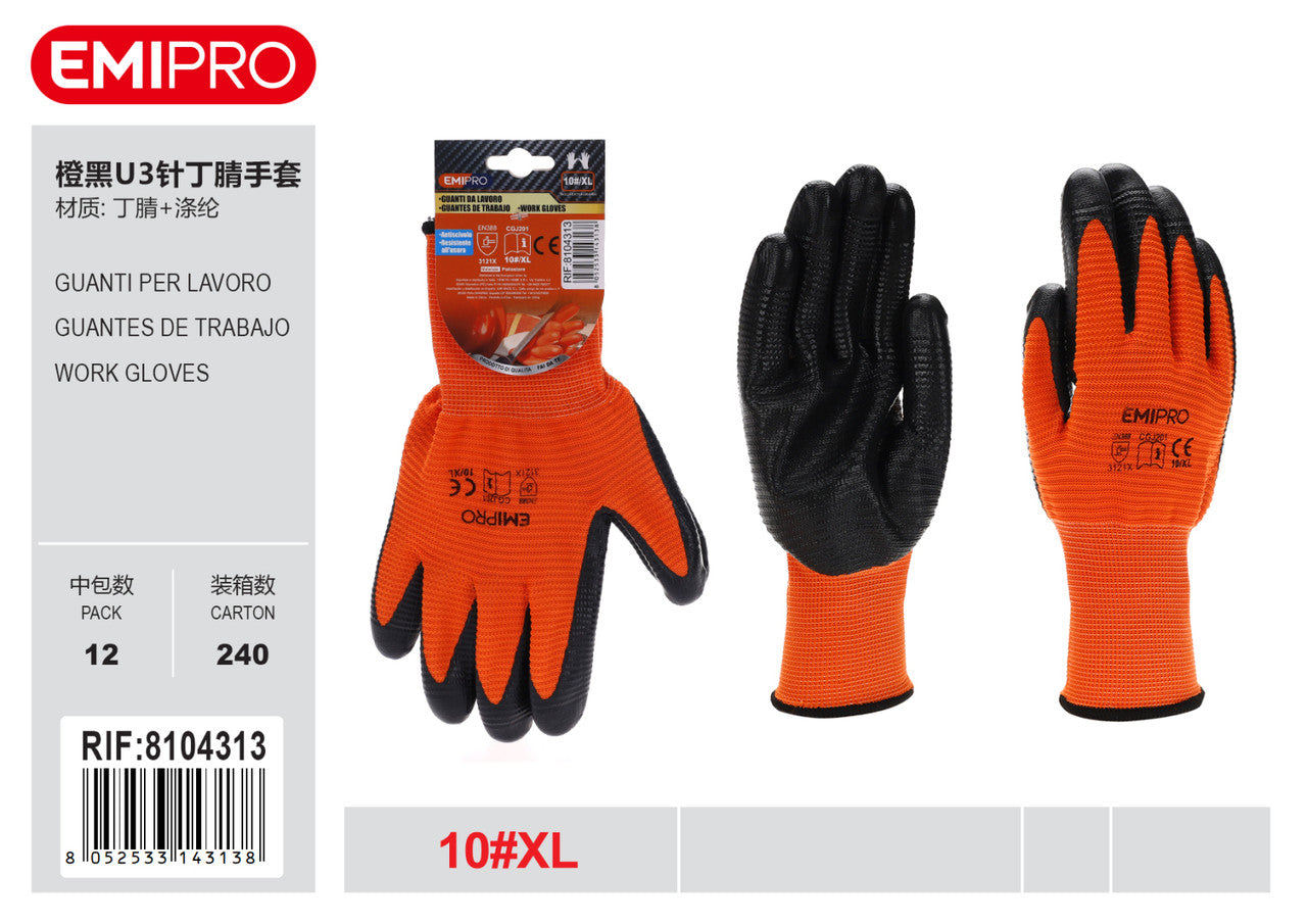 Emi GUANTI DA LAVORO IN NITRILE XL/10