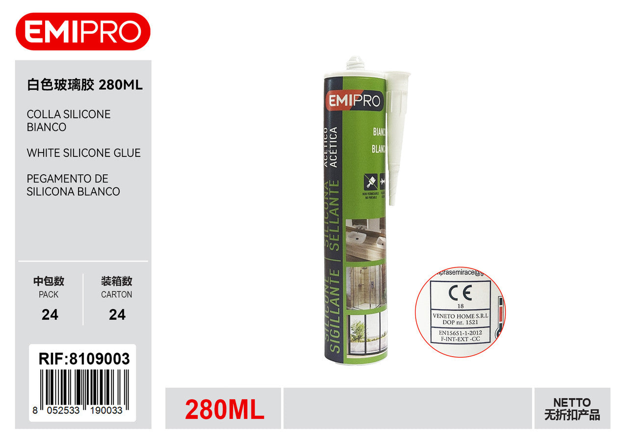 Emi COLLA SILICONE BIANCO 280ML