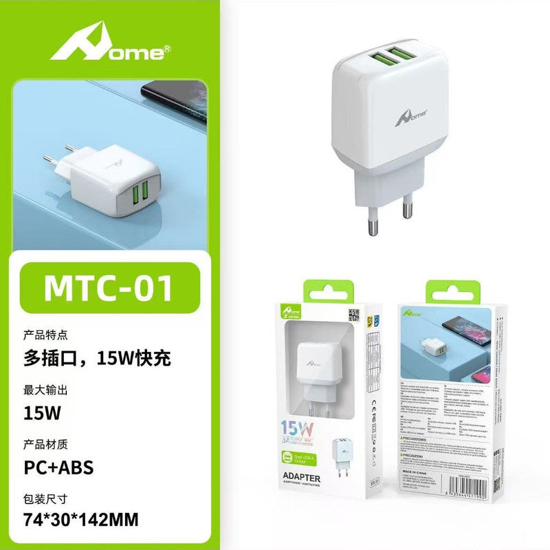CARICATORE 2USB 15W MTC-01